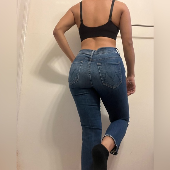 MOTHER Insider Crop Step Fray Not Rough Enough Jeans - Picture 3 of 8
